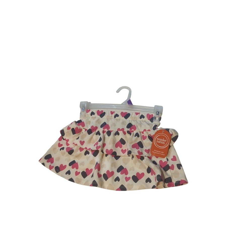 Nwt Wonder Nation Size 5 Fashion Skort Hearts Theme